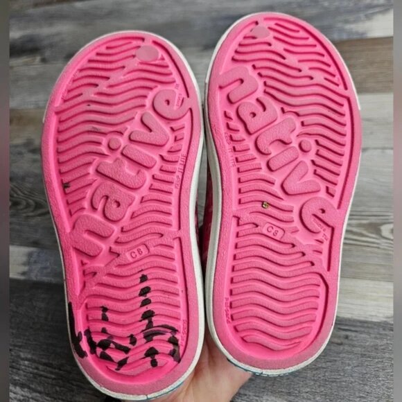 Native Shoes Jefferson Style Sneakers Size C8 pink colorway - Picture 3 of 7